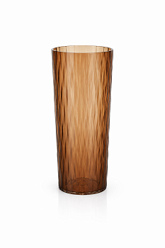 Акриловая ваза для цветов Даймонд, диаметр 12см, высота 26,5см, цв. бронзовый